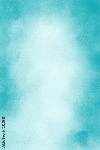 Pastel Turquoise Watercolour Background, Watercolor Texture