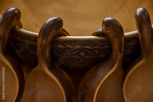Obraz na płótnie wood carving w salonie