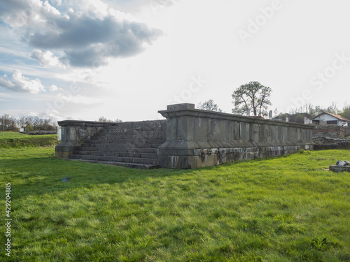 Wallpaper Mural Roman settlement, Felix Romuliana in Serbia, 3rd and 4th centuries. Foundation of a sacrificial temple staircase. Torontodigital.ca