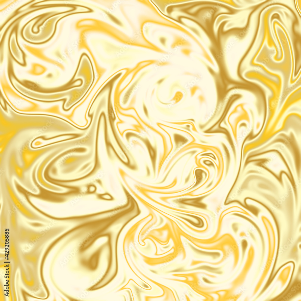 An abstract wavy golden texture background image.