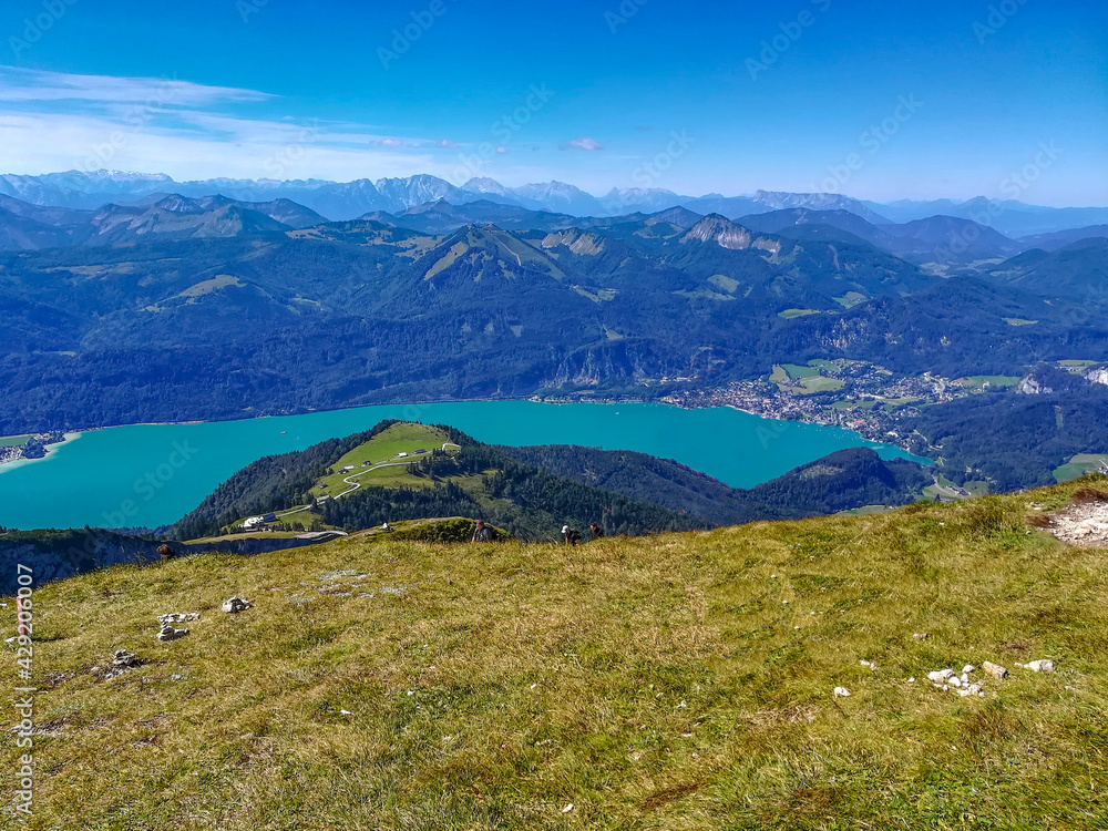View of a lake in Austria.