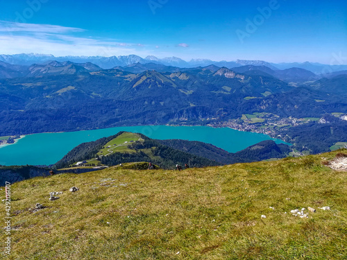 View of a lake in Austria.