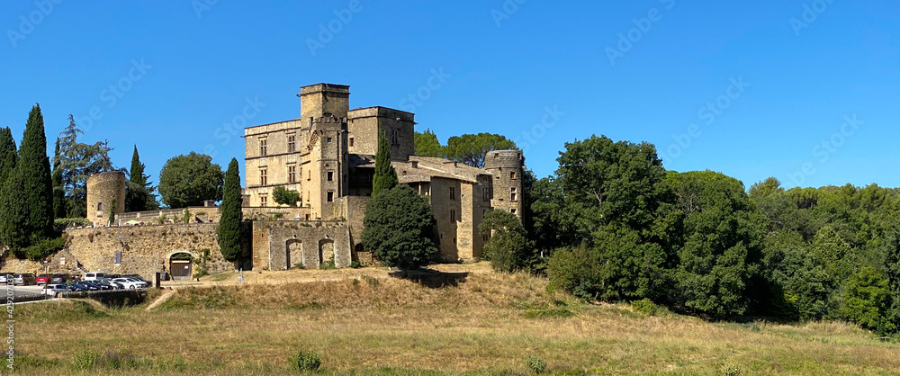 Chateau de Lourmarin, a Renaissance castle in Luberon, France