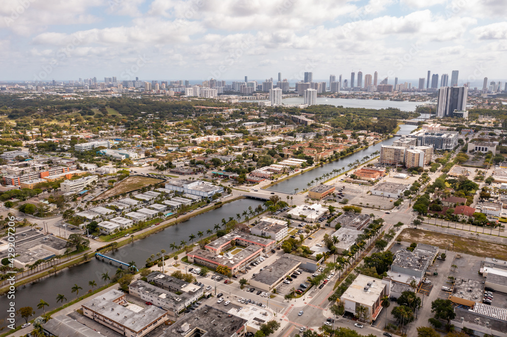 Aerial photo Royal Glades River Miami FL