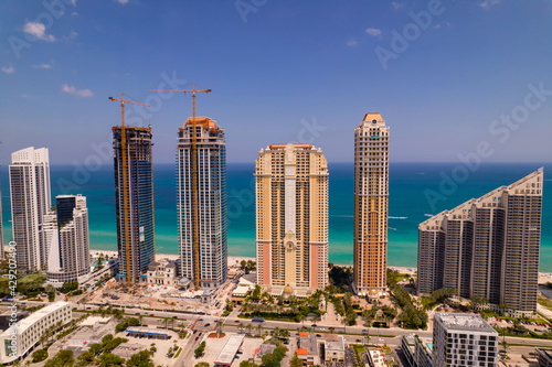 Acqualina Towers in Sunny Isles Beach FL luxury waterfront condominium buildings