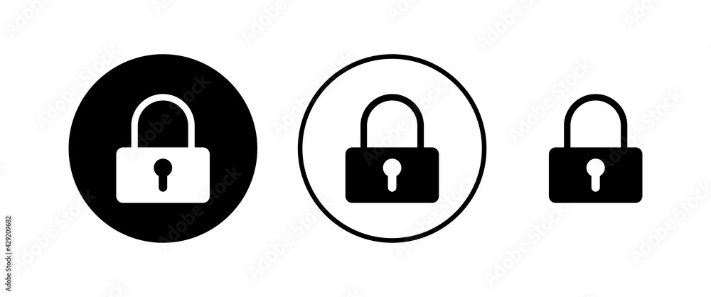 Lock icons set. Encryption icon. Security symbol. Secure. Private Lock icons set. Encryption icon. Security symbol. Secure. Private