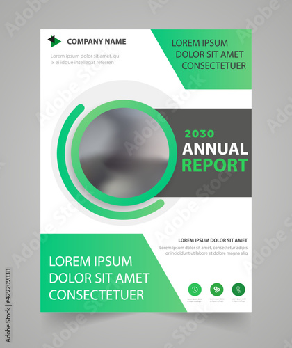 Business  annual report brochure flyer design template