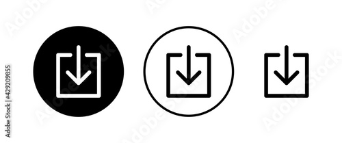 Free Download Download icons set. Downloading vector icon - GFXLoad