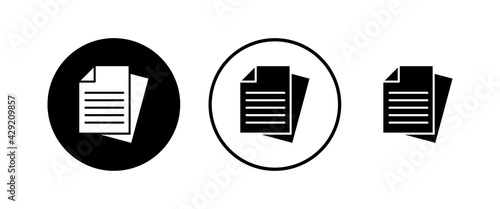Document icons set. Paper icon. File Icon © Oliviart
