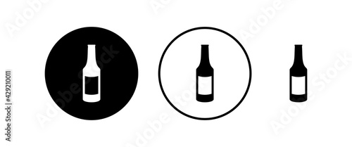 Beer icons set. Beer Icon in trendy flat style