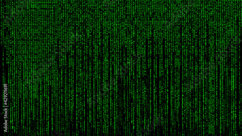 Wallpaper Mural Matrix Style Vertical Text Background Torontodigital.ca