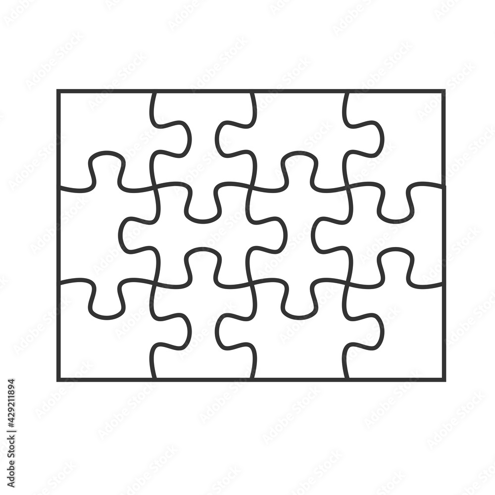 Mockup Jigsaw Puzzle for overlapping puzzles in the game per picture. isolate on white background. Mockup Jigsaw Puzzle for overlapping puzzles in the game per picture. isolate on white background.