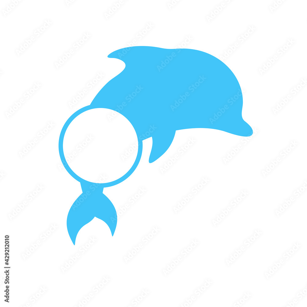 Vector silhouettes of dolphins jumping in the ocean Isolated on background Vector silhouettes of dolphins jumping in the ocean Isolated on background