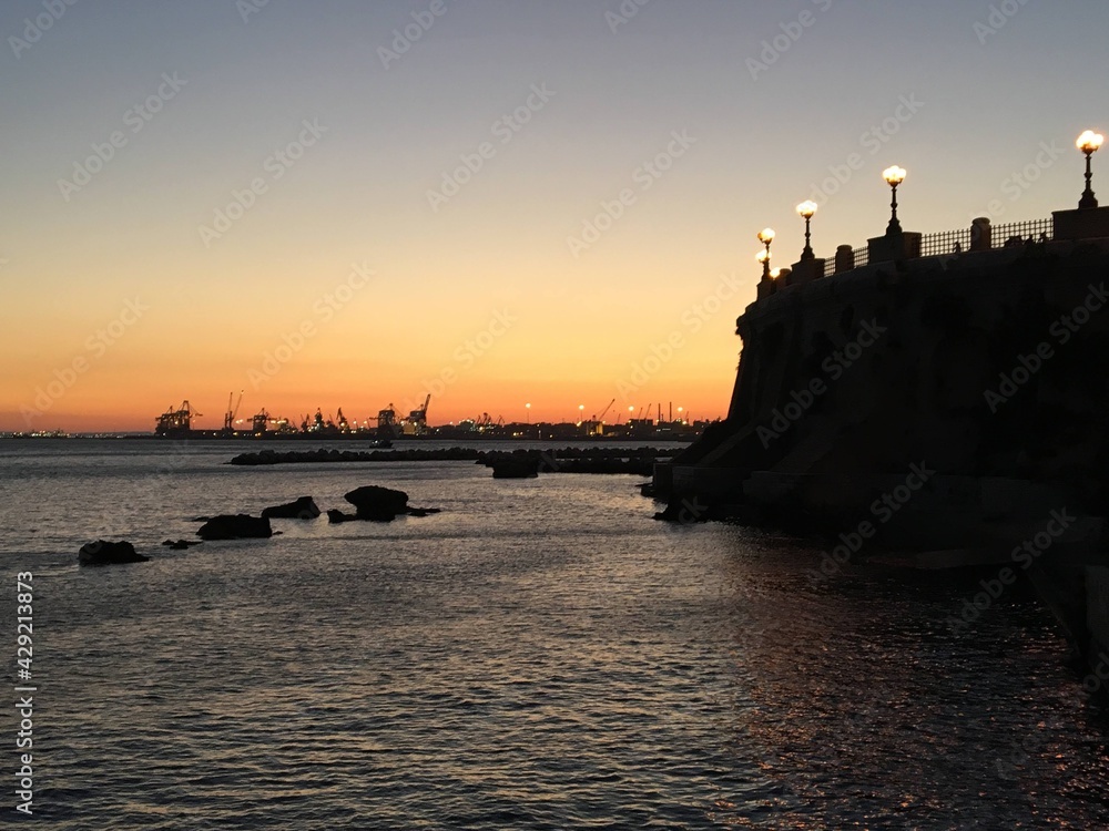 Taranto (Puglia,Italy) al tramonto