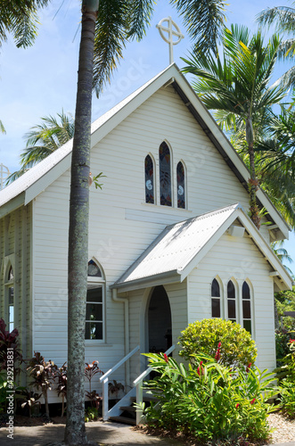 historic chapel and entrance in port douglas