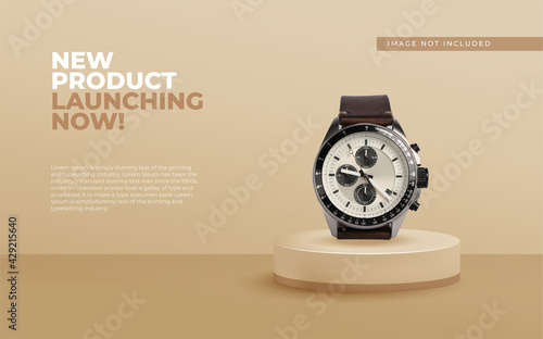 Elegant and luxury podium for product placement