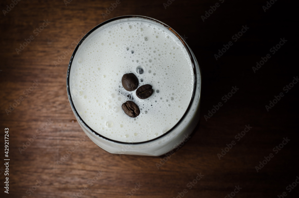 white russian seen from above white russian seen from above