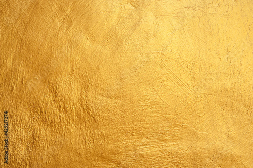 Gold shiny wall abstract background texture, Beautiful Luxury and Elegant.