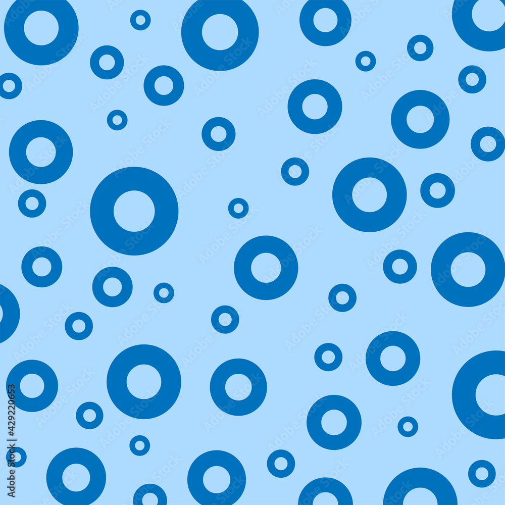 Vector graphics of soft circle background with clean light blue color, white background with blue bubbles, blue pattern wallpaper, perfect for gift wrapping, or presentation backgrounds, etc.