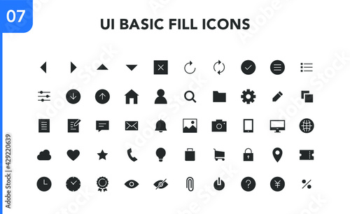UI BASIC FILL ICONS