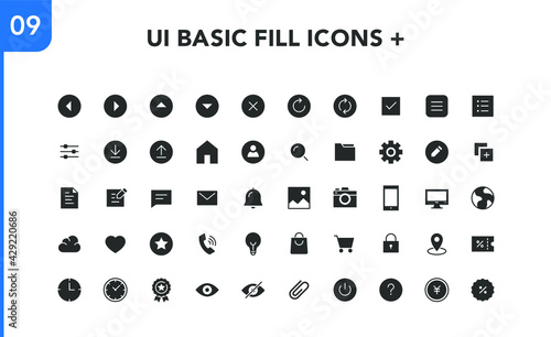 UI BASIC FILL ICONS+