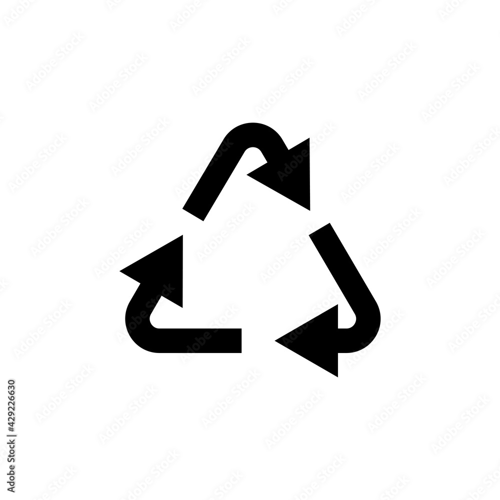 Packaging symbol for cargo business. Recycle line icon. Editable stroke. Design template vector Packaging symbol for cargo business. Recycle line icon. Editable stroke. Design template vector