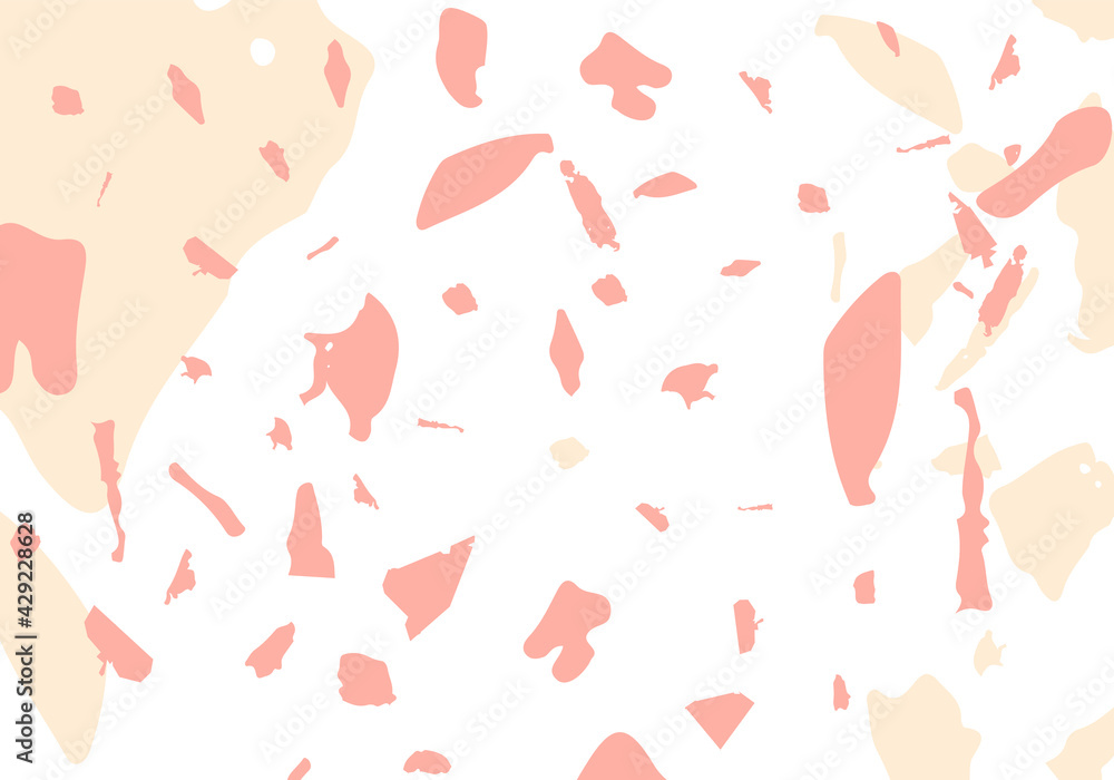 Terrazzo modern abstract template. Orange texture Terrazzo modern abstract template. Orange texture