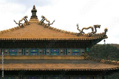 buddhist temple  xumi fushou  in chengde in china 