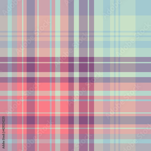 Seamless pattern in evening colors for plaid, fabric, textile, clothes, tablecloth and other things. Vector image.