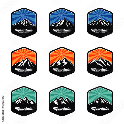 Mountain Logo Template Vector Illustration