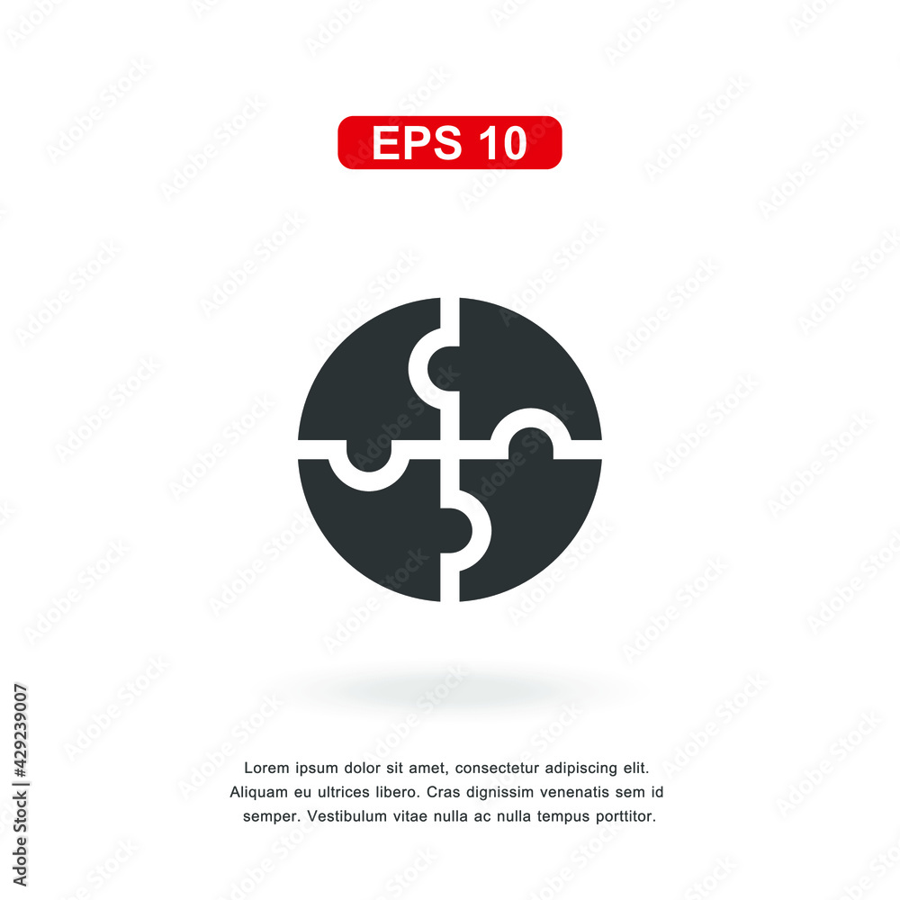 web icon Puzzle sign isolated on white background. Simple vector illustration. web icon Puzzle sign isolated on white background. Simple vector illustration.
