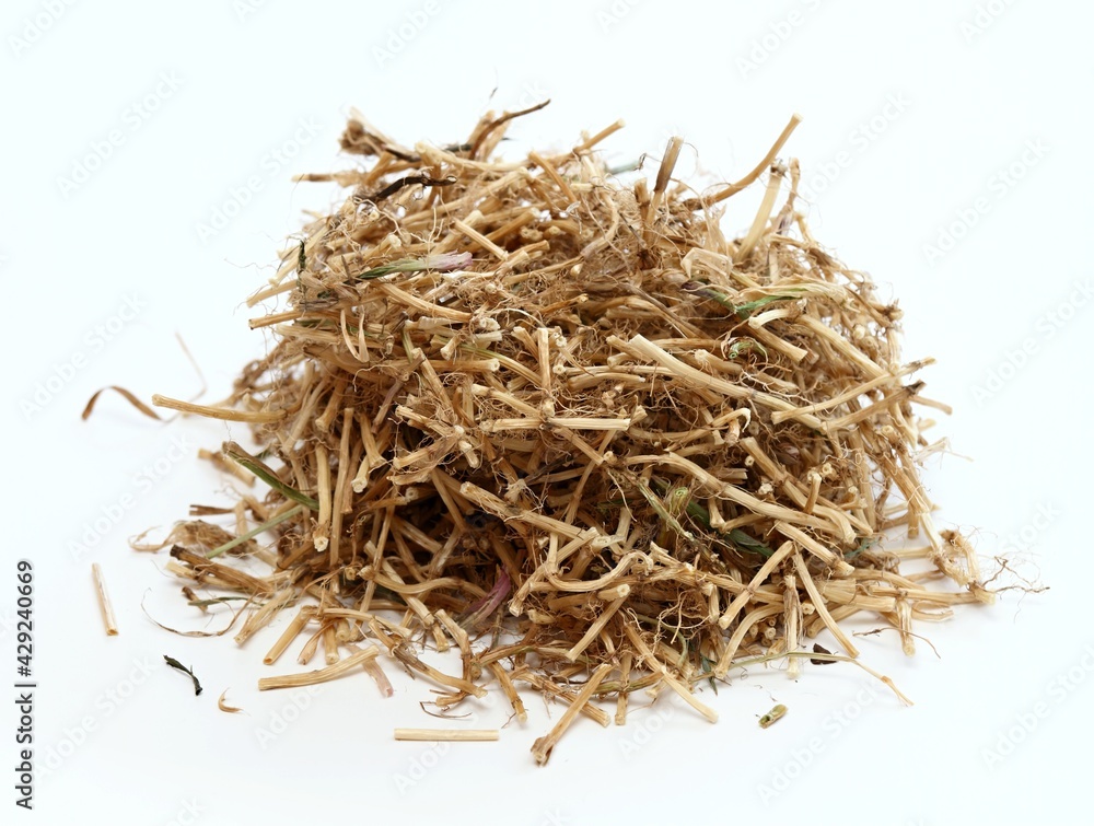 Dried Elytrigia repens roots,  common weed called couch grass used in herbal medicine. Very good for detoxication and increasing immunity.  ..
