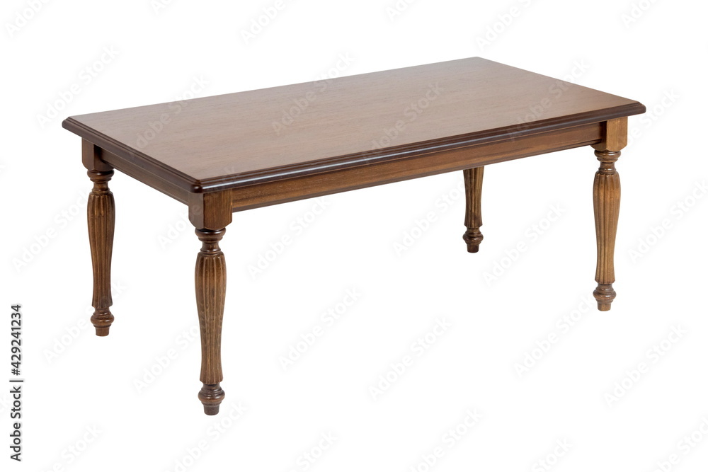wooden brown table furniture isolated wooden brown table furniture isolated