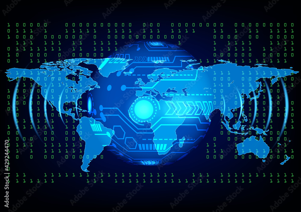 graphics design illustration digital circuit with binary coded decimal diagram technology for background wallpaper vector illustration graphics design illustration digital circuit with binary coded decimal diagram technology for background wallpaper vector illustration
