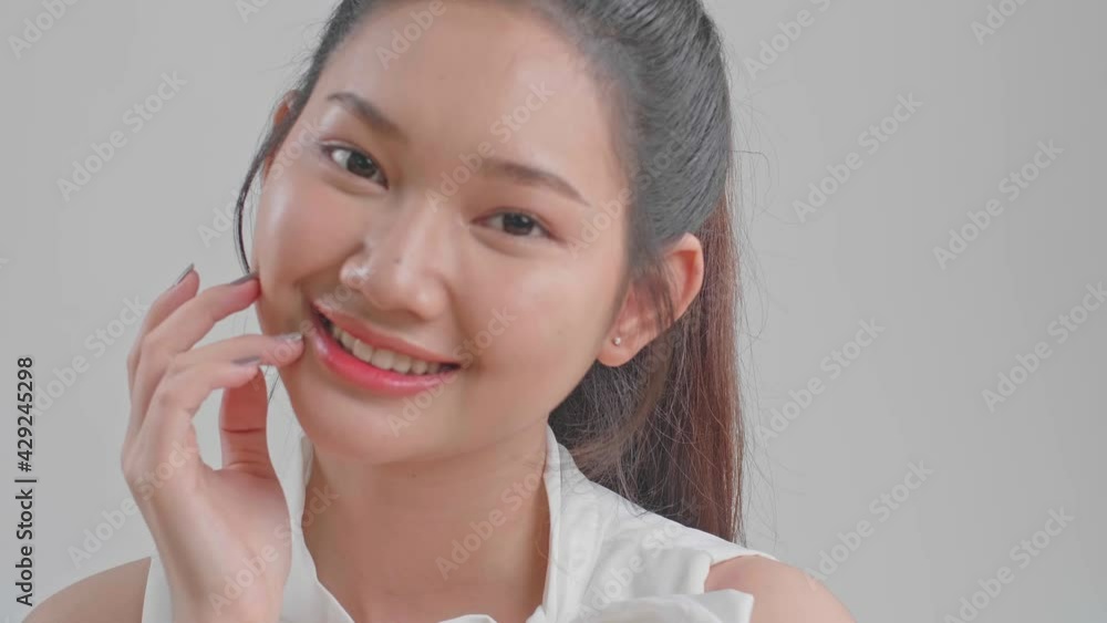 Beautiful Woman Cares For The Skin Face Posing At Studio
Beautiful Woman Cares For The Skin Face Posing At Studio