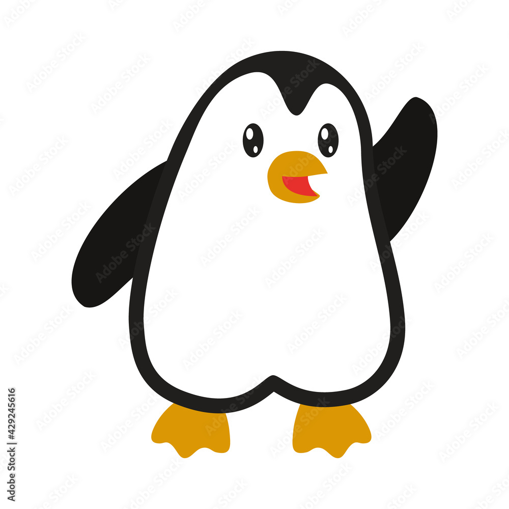 Obraz premium cute penguin icon