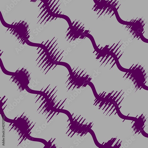slanted parallel seismic traces in vivid purple on a grey background