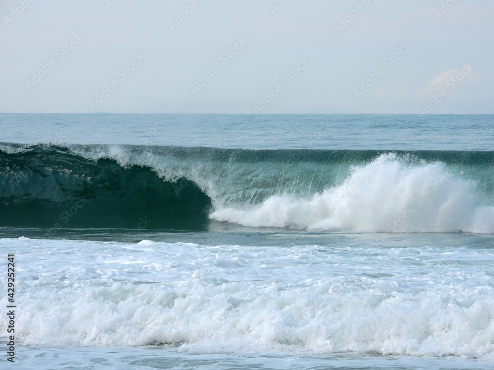 waves on the beach