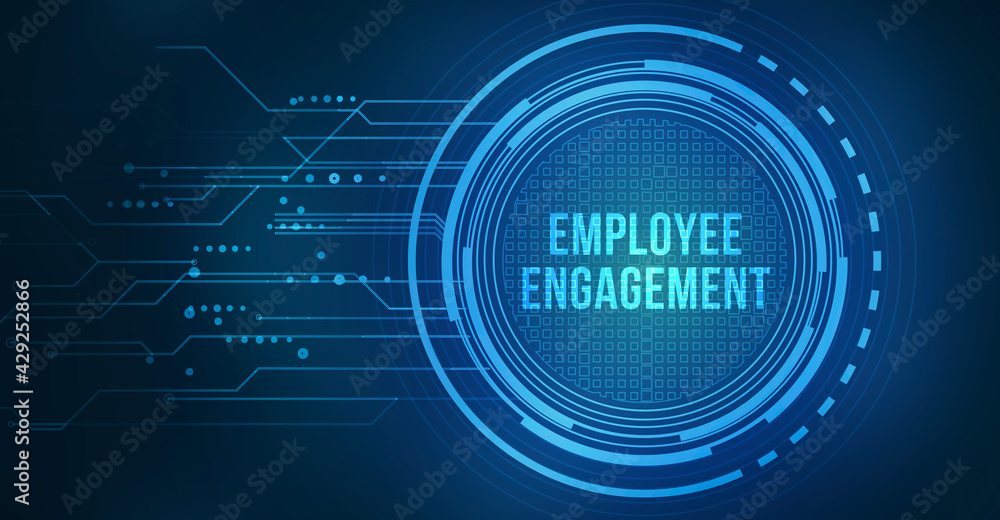 Internet, business, Technology and network concept. Employee engagement