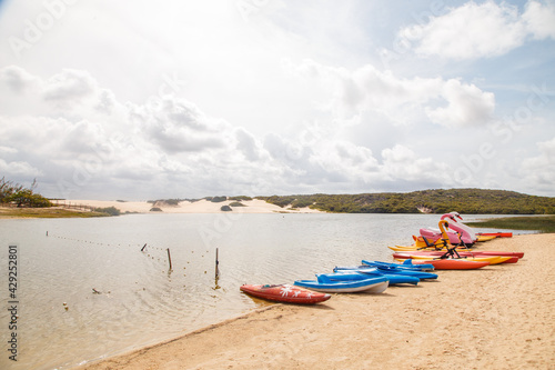 Natal, Rio Grande do Norte, Brazil - March 12 2021: Lagoa de Pitangui bar and restaurant in Rio Grande do Norte photo