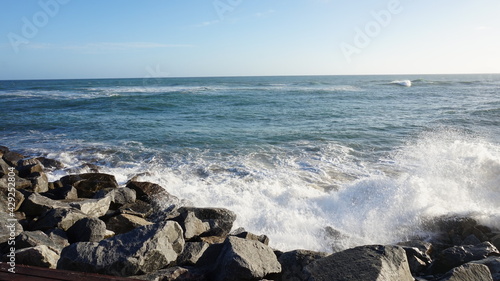 waves on the beach