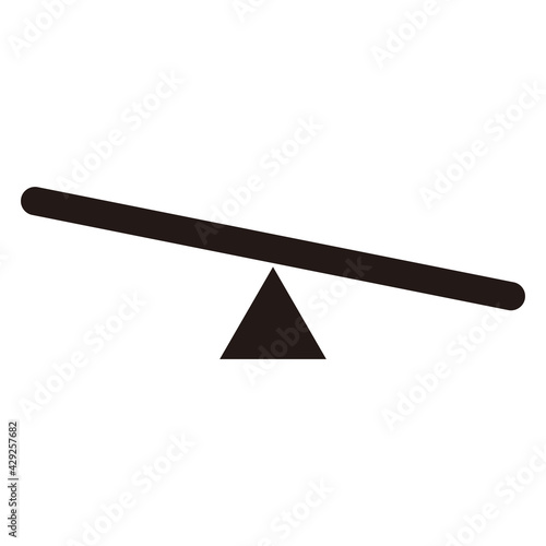 Seesaw Icon Vector Illustration. Seesaw vector icon
