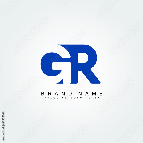 Initial Letter GR Logo - Minimal Business Logo