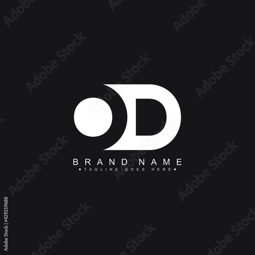 Initial Letter OD Logo - Minimal Vector Logo
