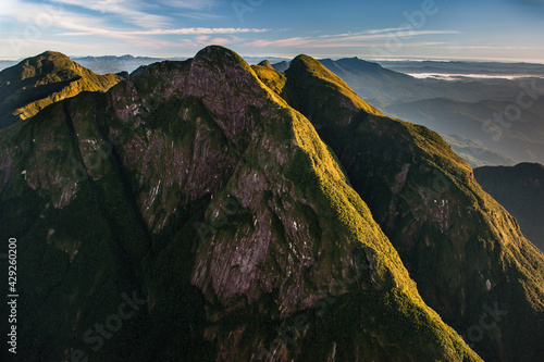 Aerial view of Parana's peak, Paraná, Brasil. photo