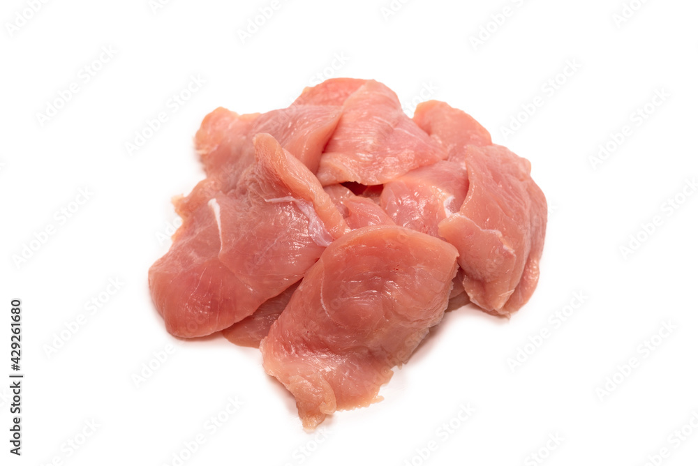 Turkey fillet isolated on a white background. Turkey fillet isolated on a white background.