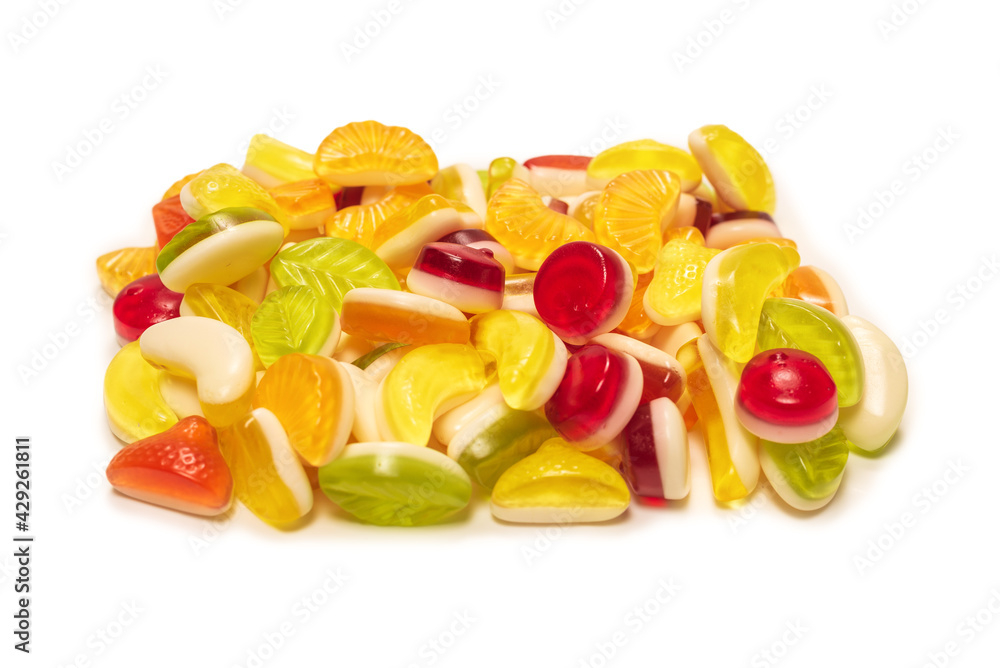 Assorted tasty gummy candies. Assorted tasty gummy candies.