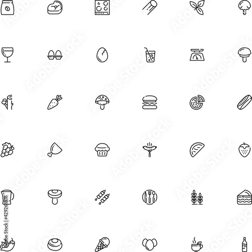 icon vector icon set such as: seasoning, turkish, butcher, drawn, home, top, cannelloni pasta shape, juicy, field, carrot, elements, tagliatelle, cooker, bun, device, branch, cavatelli