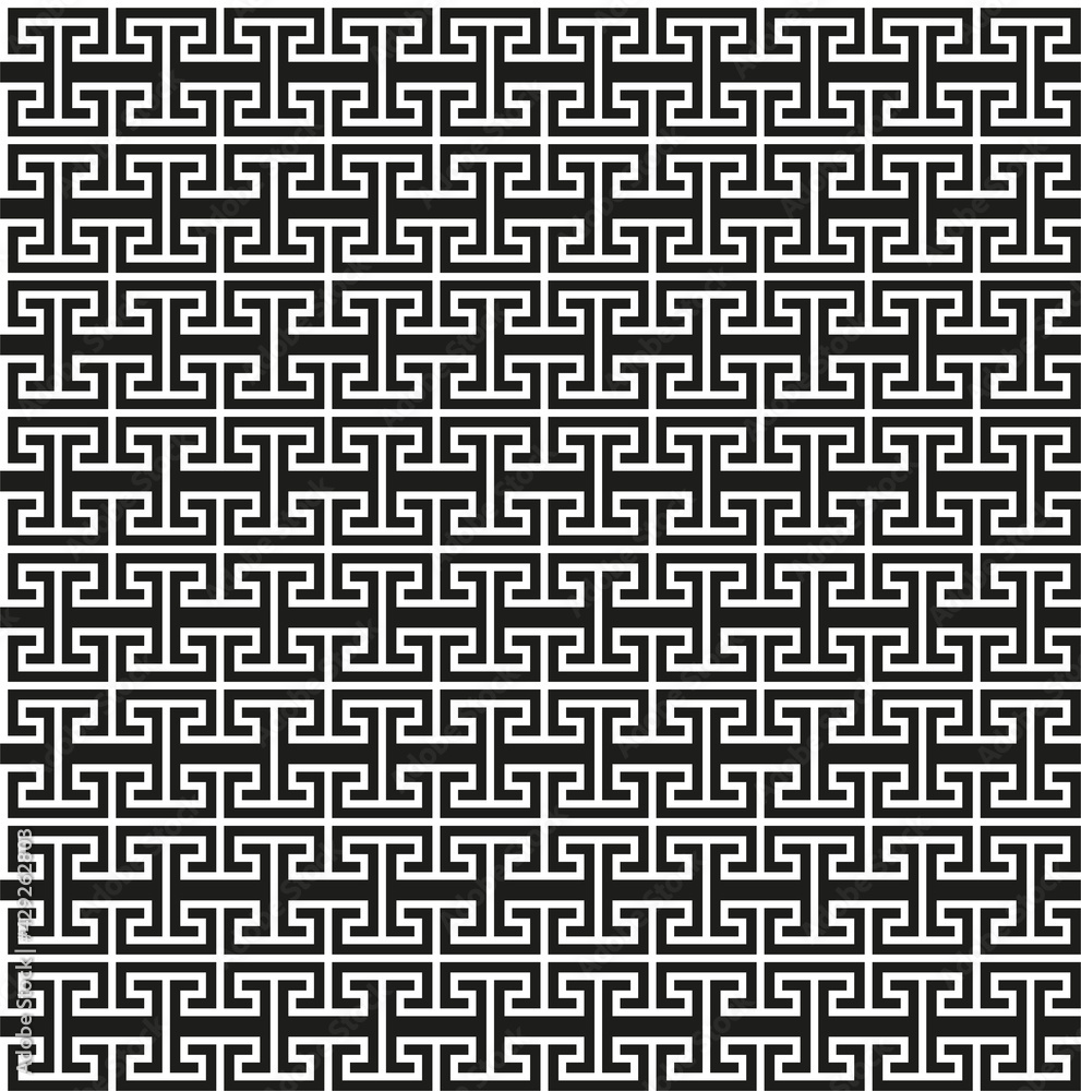 Greek key seamless pattern. Geometric meander. Abstract vector vintage background Greek key seamless pattern. Geometric meander. Abstract vector vintage background