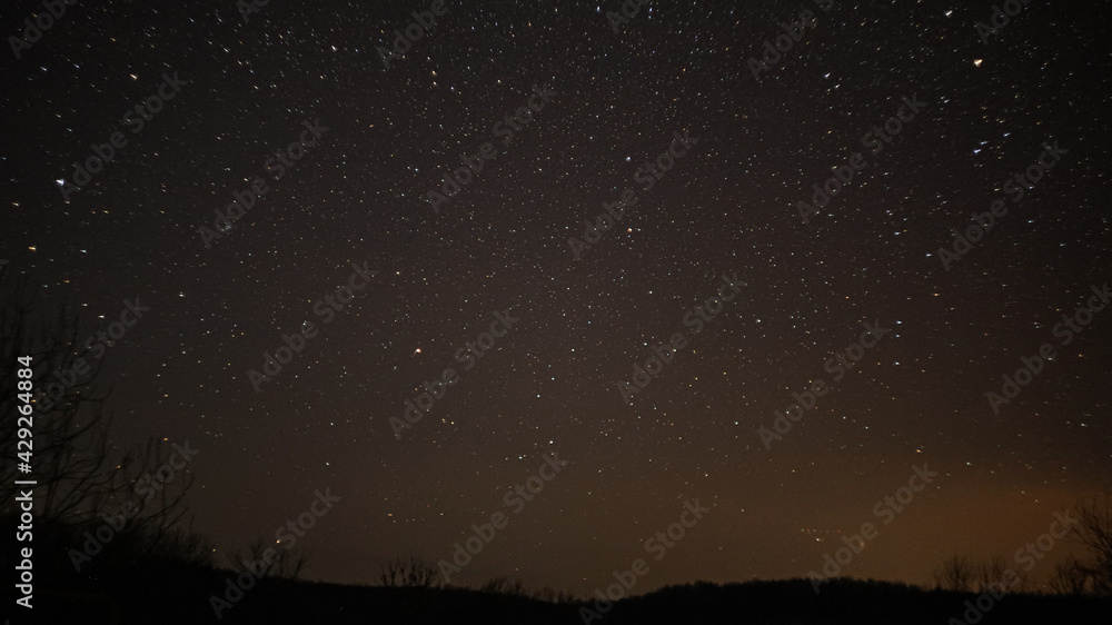 spring night starscape in the Russian Federation spring night starscape in the Russian Federation